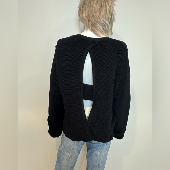 Black Ribbed Sweater - Picture 2 of 4